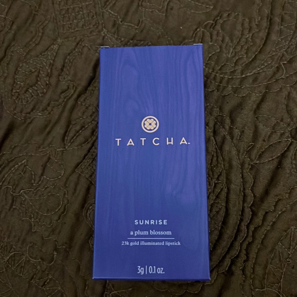 Tatcha Sunrise a Plum Blossom 23k gold illuminated lipstick